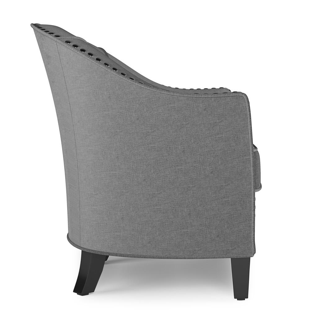 Slate Grey Linen Style Fabric | Kildare Tub Chair