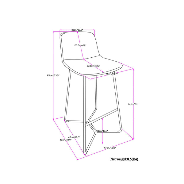 Acid Green | Wilcox Counter Height Stool (Set of 2)