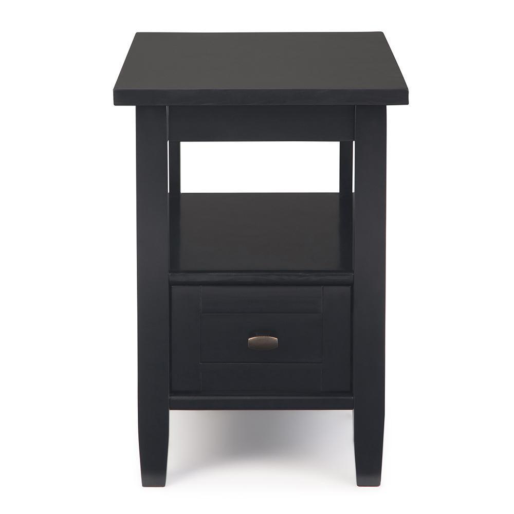 Black | Warm Shaker Narrow Side Table