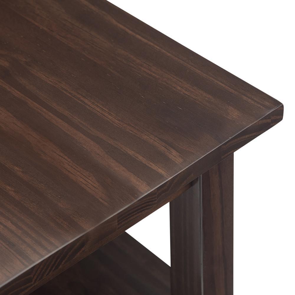 Tobacco Brown | Warm Shaker Narrow Side Table