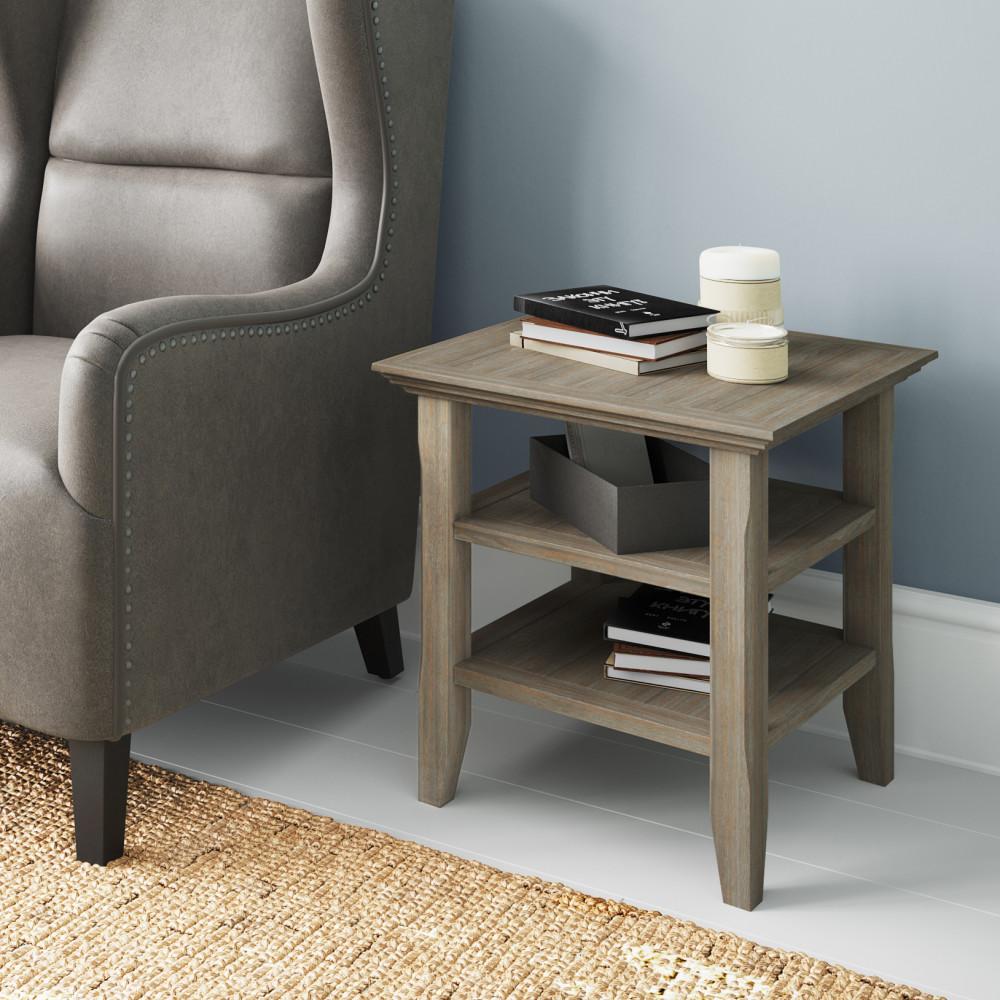Distressed Grey | Acadian End Side Table