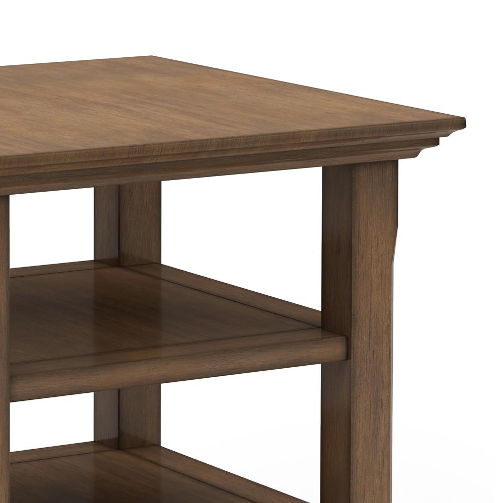 Rustic Natural Aged Brown | Acadian End Side Table