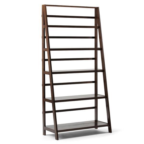 Brunette Brown | Acadian 72 x 36 inch Wide Bookcase