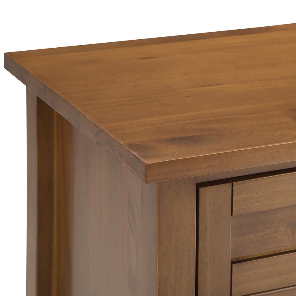 Light Golden Brown | Warm Shaker Bedside Table