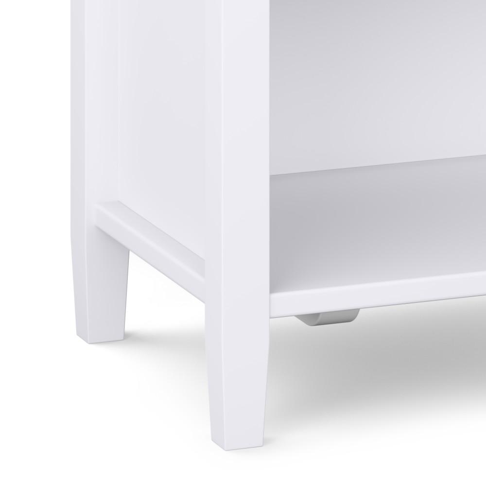 White | Warm Shaker Bedside Table