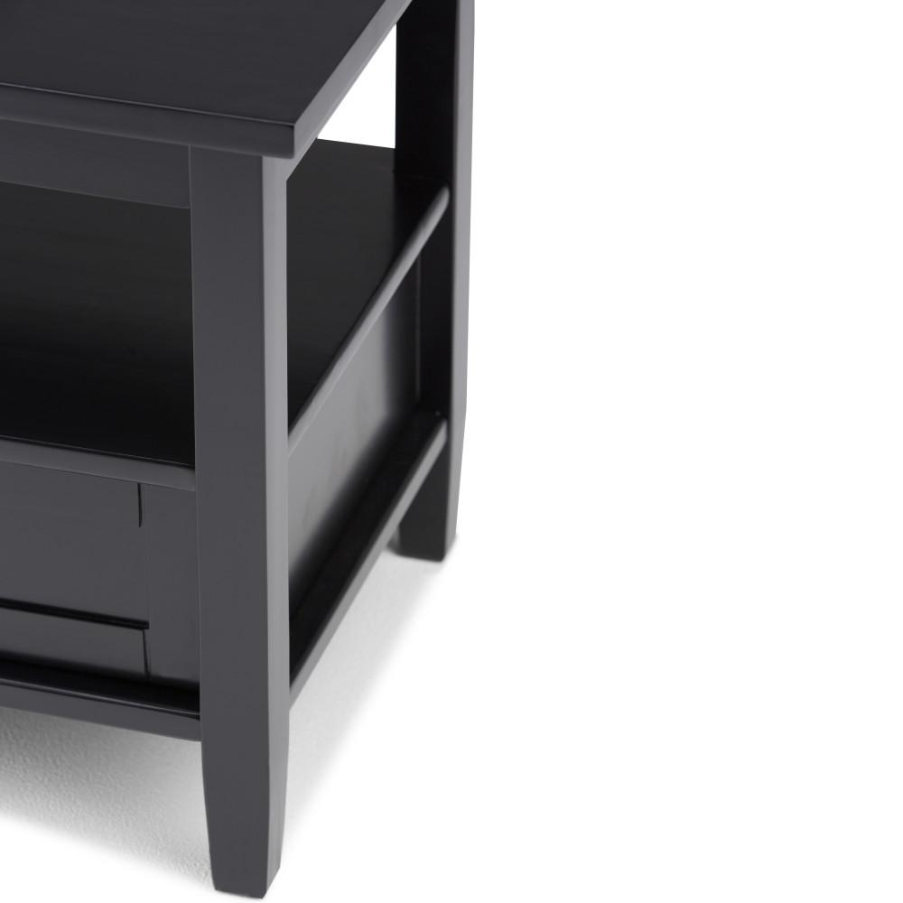 Black | Warm Shaker 20 inch End Side Table