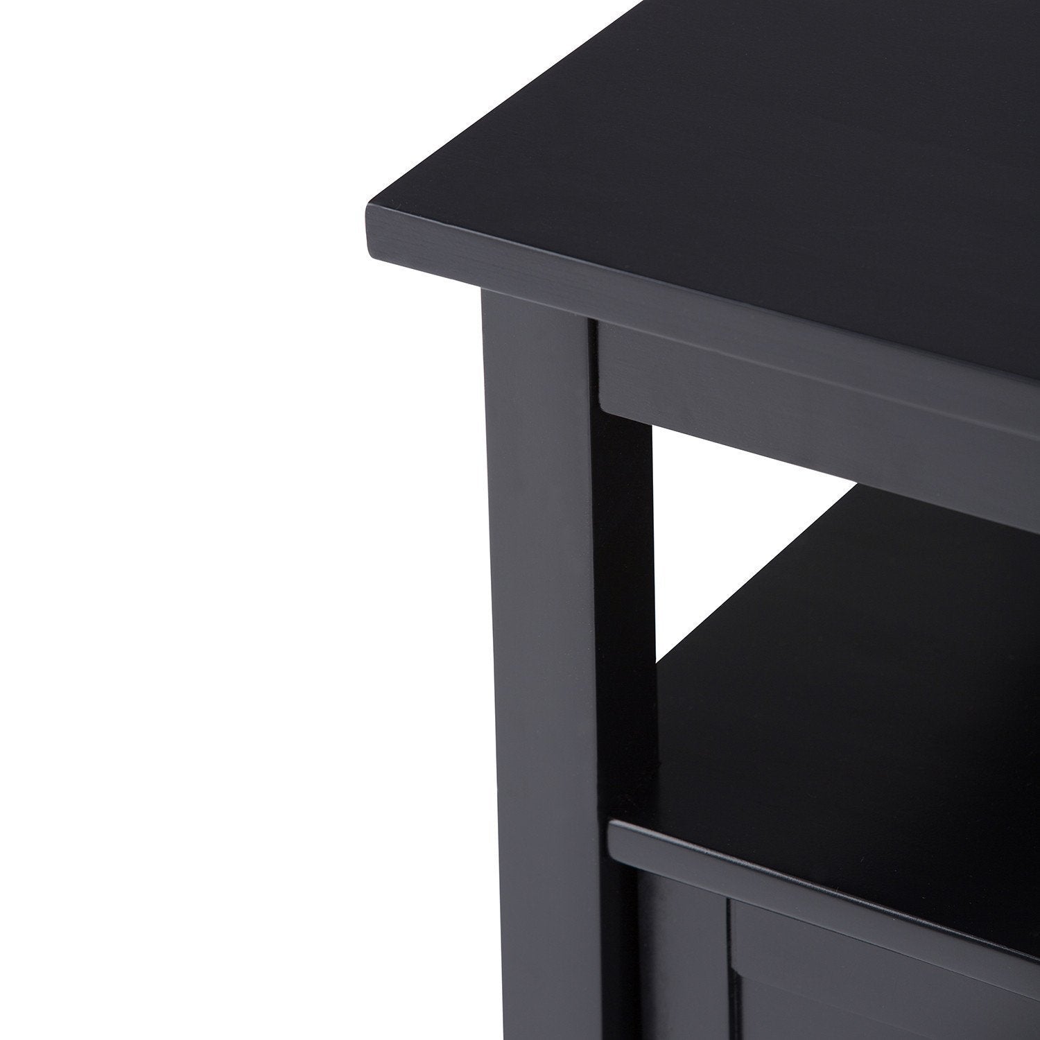 Black | Warm Shaker 20 inch End Side Table