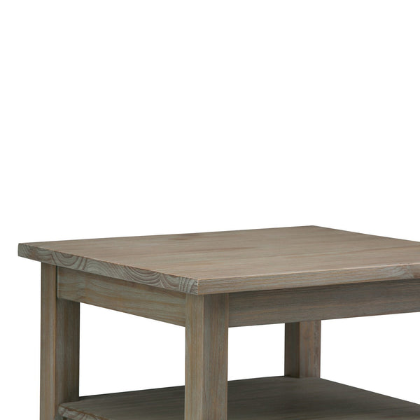 Distressed Grey | Warm Shaker 20 inch End Side Table