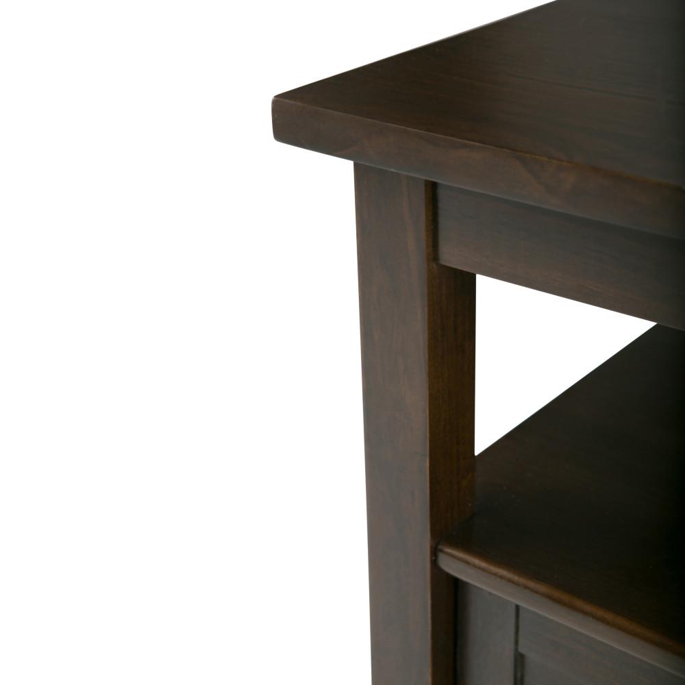 Tobacco Brown | Warm Shaker 20 inch End Side Table