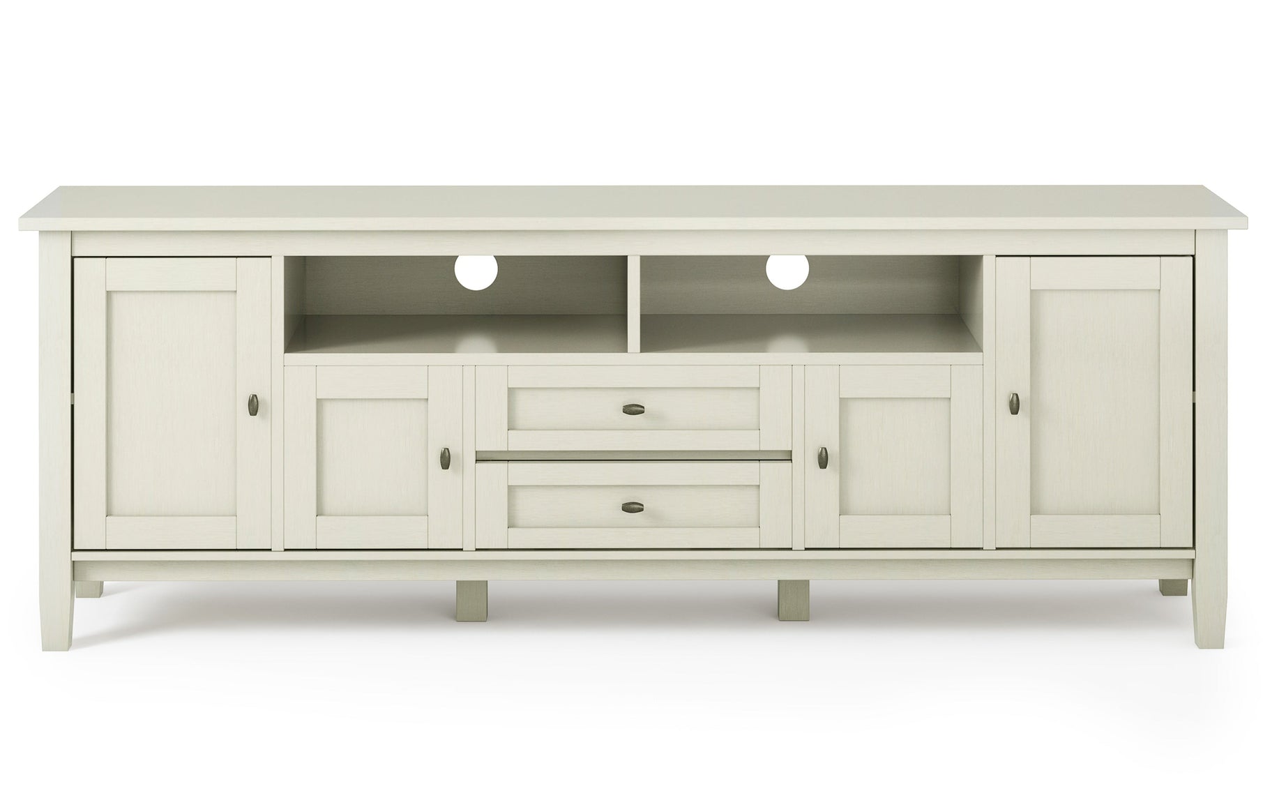 Antique White | Warm Shaker 72 inch TV Stand
