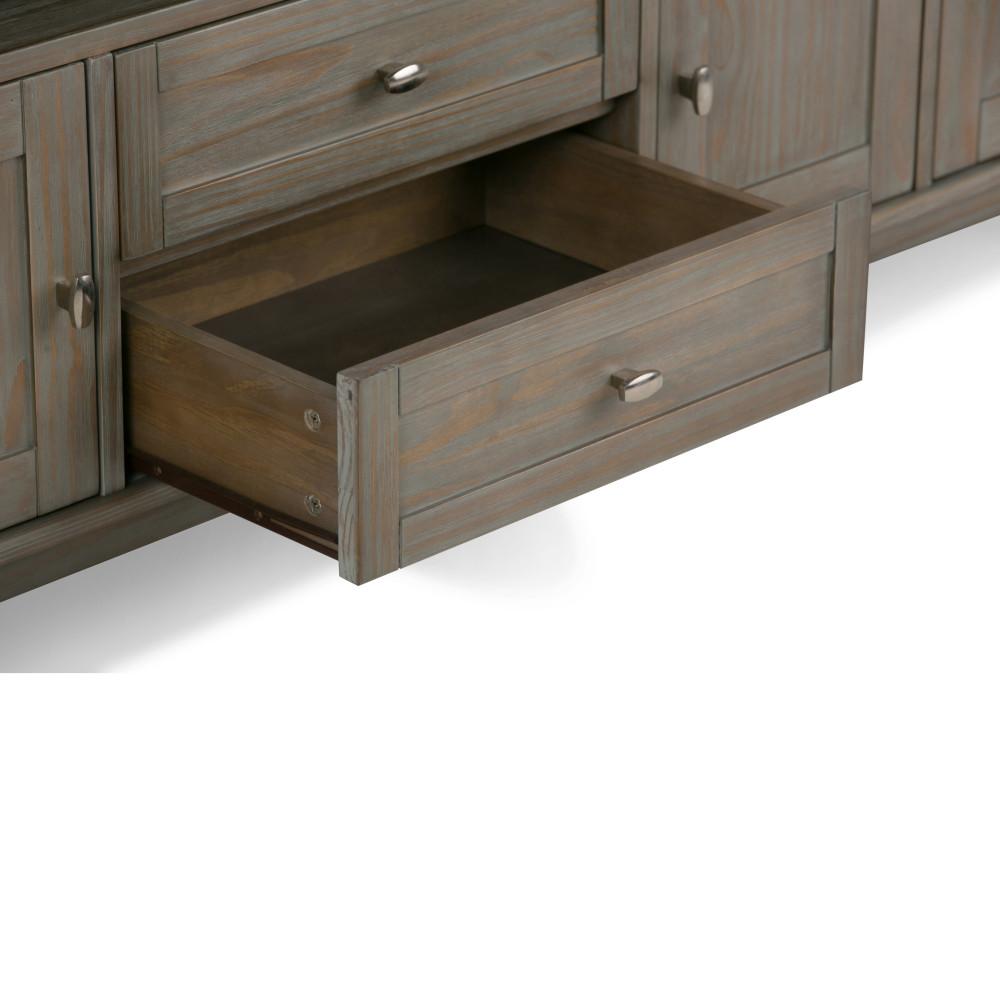 Distressed Grey | Warm Shaker 72 inch TV Stand