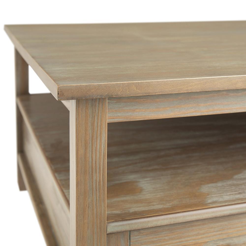 Distressed Grey | Warm Shaker Square Coffee Table