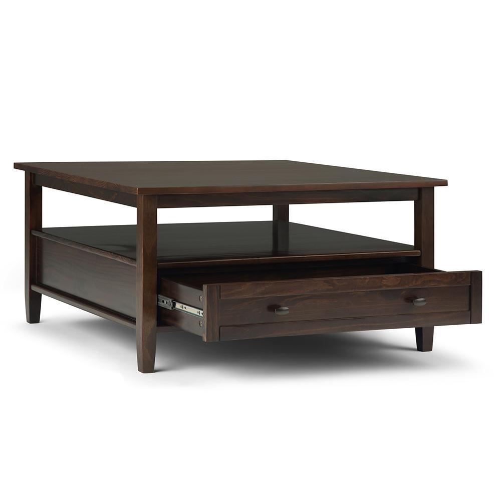 Tobacco Brown | Warm Shaker Square Coffee Table