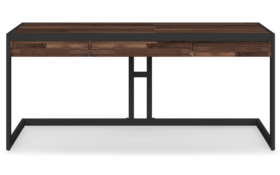 Distressed Charcoal Brown | Erina Large Desk