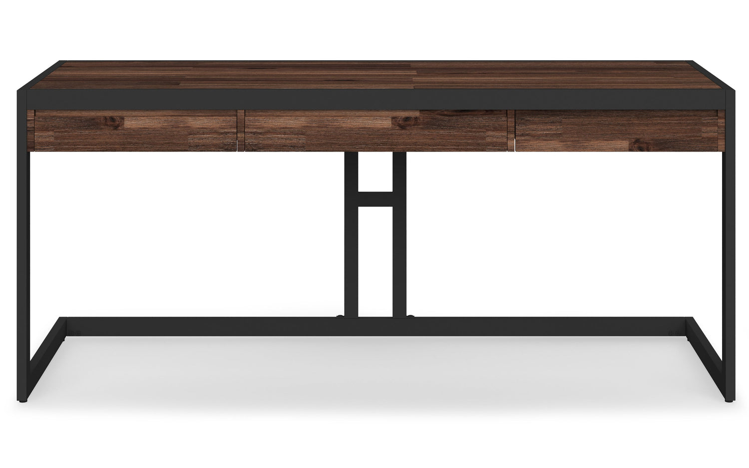 Distressed Charcoal Brown | Erina Large Desk