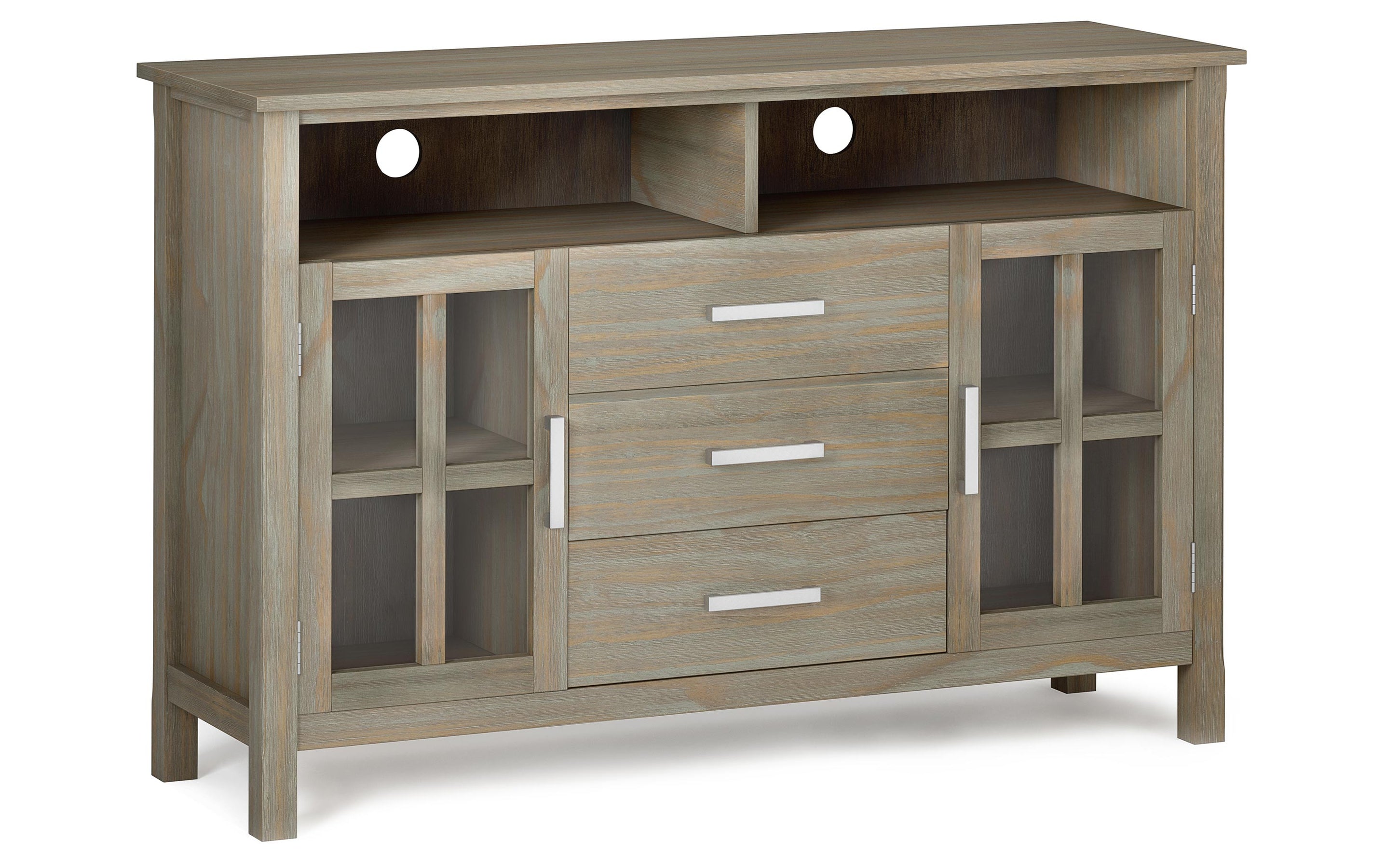 Distressed Grey | Kitchener Tall TV Stand