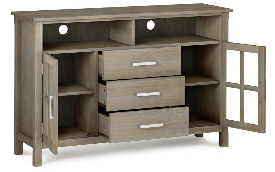 Distressed Grey | Kitchener Tall TV Stand
